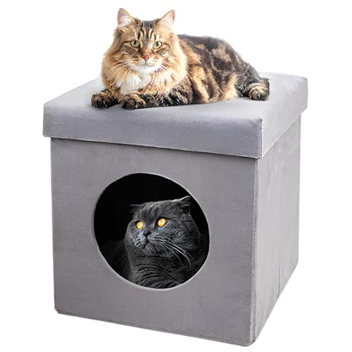 ASPCA-Indoor Cat Condo for Small Cats | Cozy Cat House for Indoor Cats &…