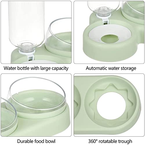 Comedero para Gatos Cuenco de gato for mascotas Alimentador automático for perros Botella de agua potable Alimentador de mascotas Contenedor de agua con soporte Accesorios for mascotas Cuencos de Viaj