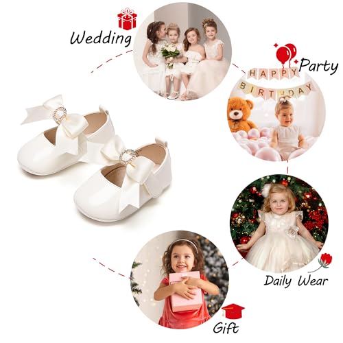 Image of PHIRAMIN Toddler Girl Mary Jane Dress Shoes-Little Girl School Uniform Shoes for Wedding Party