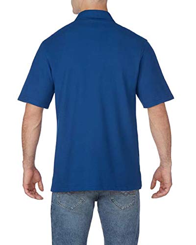 Polo DryBlend CVC Gildan GCP800 coupe ample confortable graphite 4XL - 2