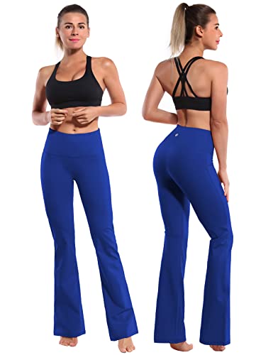 Image of BUBBLELIME 29 inch /31 inch /33 inch /35 inch /37 inch 3 Styles Women's High Waist Bootcut Yoga Pants Basic /Side Pockets Tummy Control Workout Flared
