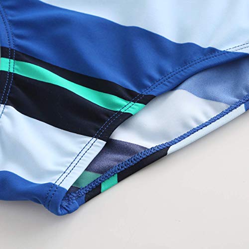 Image of Girls Two Piece Bikini Swimsuits Striped Ruffle Swimwear Falbala Bathing Suit Set