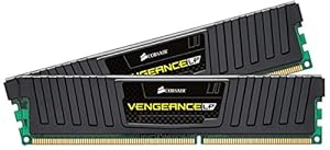 Corsair CML16GX3M2A1600C10 Vengeance Low Profile 16GB (2x8GB) DDR3 1600 Mhz CL10 XMP Performance Desktop Memory Schwarz