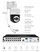 ZOSI 4K 8MP 16CH Security Camera System with AI Face Person Vehicle Detection, 12 x 4K Outdoor Auto Tracking PT PoE Camera with Floodlights, 2-Way Audio, 16 Port 32CH 8MP NVR with 4TB HDD