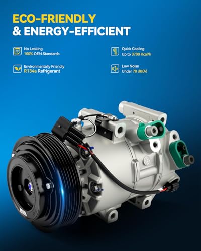 Image of PHILTOP 178305 NEW Air Conditioner AC Compressor with Clutch for Kia Sportage 2011 2012 2013 2014 2015 2016, Tucson 2010 2011 2012 2013,Tucson 2014 2015 2.4L, 1177305 Air Conditioning Compressor