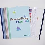 ZHDAR DIY 5D Diamond Art Painting Tool - 447 Color Diamond Embroidery Art Book - Adult Paint-by-Number Kit - Color Identification Card