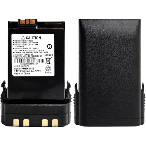 Teseko PMNN4486 PMNN4486A PMNN4547A IMPRES Battery 7.4V 3200mAh Li-ion Battery Replacement for Motorola APX6000 APX6000XE APX7000 APX8000 PMNN4547 NNTN7034 NNTN7036 NNTN7037 NNTN7038 with Belt Clip