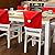 FUSHENMU 4PCS Christmas Chair Covers,Red Christmas Santa Claus Hat Xmas Chair Slipcovers Sets for New Year Dinning Room Decoration