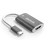 USB C TO HDMI Adapter,Belinda USB 3.1 Type C (USB-C) to HDMI Adapter 4K 60HZ With Aluminium Case for 2017 MacBook Pro/Samsung Galaxy S8 -Grey