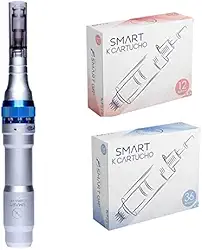 Kit Caneta Dermapen + 20 Cartuchos de 12 e 36 Agulhas