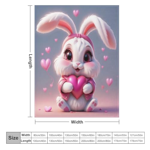 Couverture flanelle lapin ultra douce, linge de lit d'une finesse absolue - 6