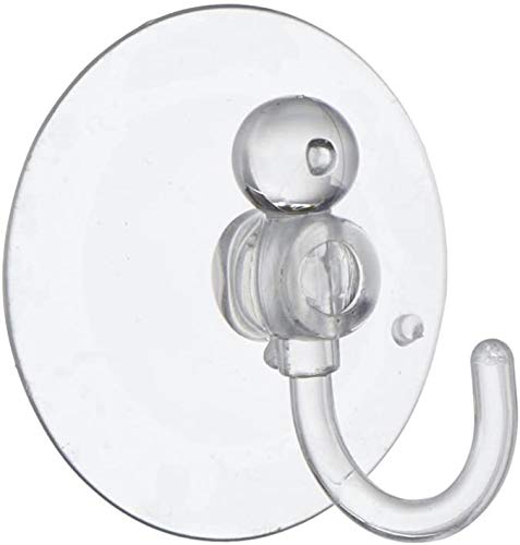 Starpack 3 x Set of 3 Clear Suction Hooks 45mm Ceramic Metal etc
