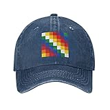 452 Trucker Gorra Bandera Tribal Andina Wiphala-Qulla Suyu Gorra De Béisbol Casual Sombrero Deportivo Gorra De Golf para Caza Pesca Deportes