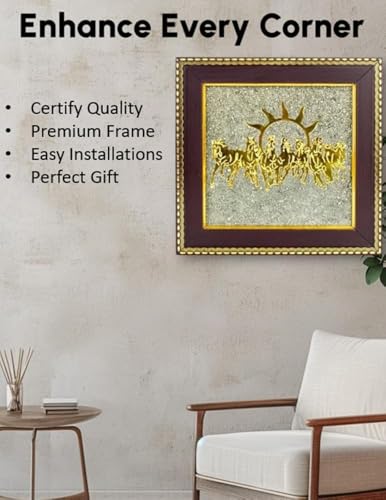Image of CrystalPurna Natural Certified Pyrite Money Magnet Citrine Tortoise & Owl, Pyrite Tree, Natural Pyramids, Crystal Trees (7 horse pyrite frame pack of 2)