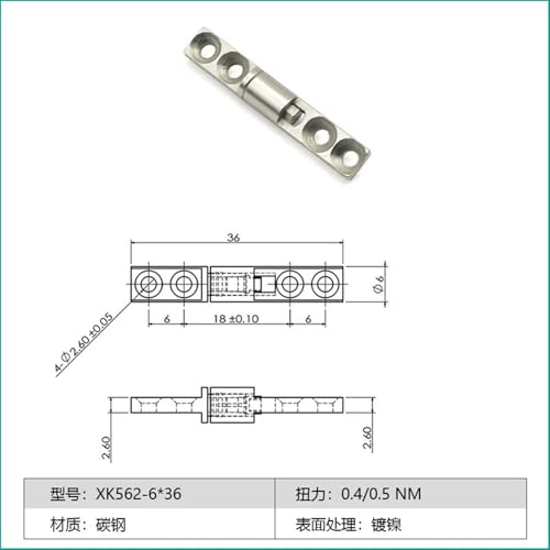 Charnières cachées XK562 pour coffrets techniques et petits meubles - 3