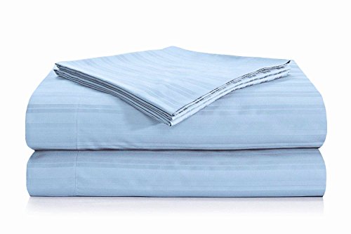 Natural Comfort Premier Hotel Select Sheet Set, California King, Tuxedo Stripe/Pacifica
