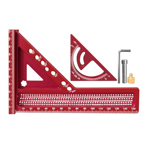 Règle de mesure multi-angles portable et équerre de marquage pour menuiserie