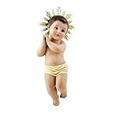 DRW Bambino Gesù con Corona in Metallo in Resina Dipinto a Mano 50 cm immagine