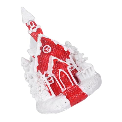 Wakauto Christmas Village House Resin Ornament Unique Xmas Holiday Tabletop Decoration Intricate Detailing for Spaces Festive Scene Decor