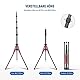 NEEWER Light Stand Carbon Fiber mit 180° umkehrbaren Beinen, 1/4 auf 3/8 Schraubenadapter und Tasche, 86,5/220cm tragbares Reisestativ für Outdoor Fotografie Speedlite Strobe Softbox, ST210R