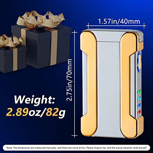 Encendedor Eléctrico Recargable BABOBIU Plateado miniatura 5