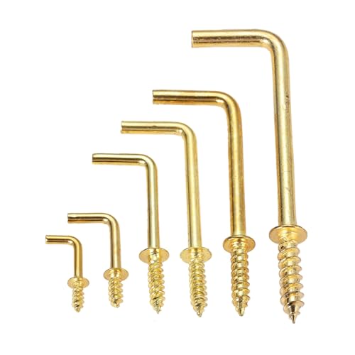 20個/10個 L字フック 直角ネジ ハンガーフレーム シープアイ 吊り下げフック 7mm-70mm(54x19x4mm 10pcs)