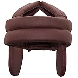 CARL VINSON® Adjustable Anti-Fall Head Protection Hat for Middle-Aged and Elderly | Pure Cotton Anti-Collision Safety Helmet - Brown
