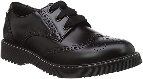 Angry Angels Impulsive II Girls Senior School Shoes Junior 7/41 Black Patent Medium