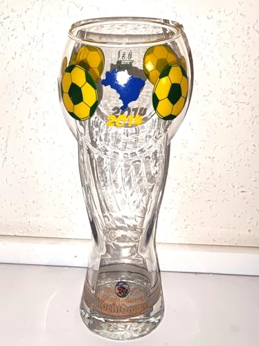 Rahm Kuchlbauer/European Championship Glass 2014 / White Beer Glass / Catcher Glass / 1 x 0.5 Litre / Wheat Beer Glass / Beer Glass / European Championship