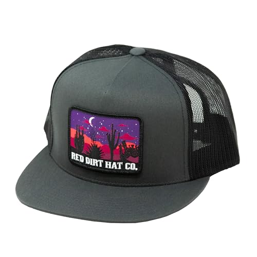 Red Dirt Hat Company Southwest Adjustable Snapback Hat (Nightfall - Charcoal/Black)