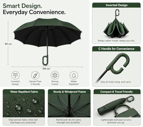 Image of Umbrella for Women | Umbrellas for Men | UV Coated 3 Fold Umbrella for Rain with Auto Open and Close Small Folding Travel-Foldable Windshield