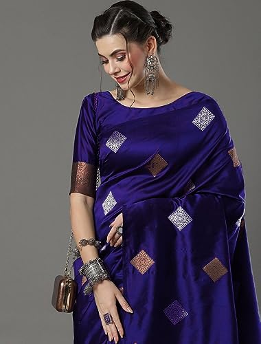 Image of Flosive Women's Fabulous Mix Color Kanjivaram Sona Chandi Silk Saree