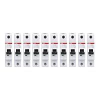 ABB 10er Set S201-C10 Sicherungsautomat - S200-1P - 10 A - C(AC) 6 kA C-Charakteristik 2CDS251001R0104 – Ansicht 1
