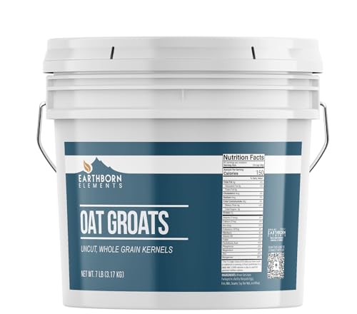 Earthborn Elements Oat Groats (1 Gallon), Good Source of Iron & Fiber, Always Pure