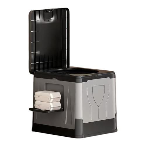 LeapLife Portable Foldable Camping Toilet for Home, Car, and Camping (Model A) Including Heavy-duty Garbage Bags and 1 Foldable Organizer Bag