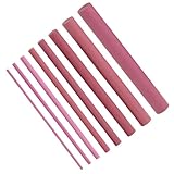 FUANA 3000er Körnung Kegel Öl Schleifstein für Küchenwerkzeuge, 2-12mm Durchmesser Polieren Schleifmittel, Rot Tragbarer Spitzer Küche Kochgeschirr