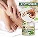 Foot Scrub, Natural For All Body Exfoliation, Dead Skin Remover, Moisturize And Nourish Your Dry Rough Feet, Make Your Feet Smooth And Soft (6 oz, Peppermint)