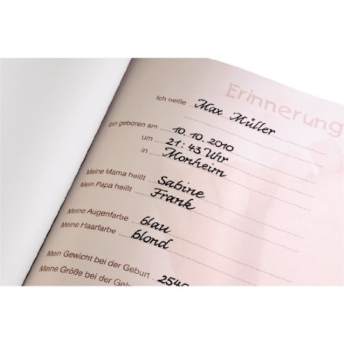 Hama Babyalbum Baby Feel (Fotoalbum mit 60 Seiten f&uuml;r 300 Fotos, Fotobuch f&uuml;r Kinderfotos, Album Format 29 x 32 cm) Sand