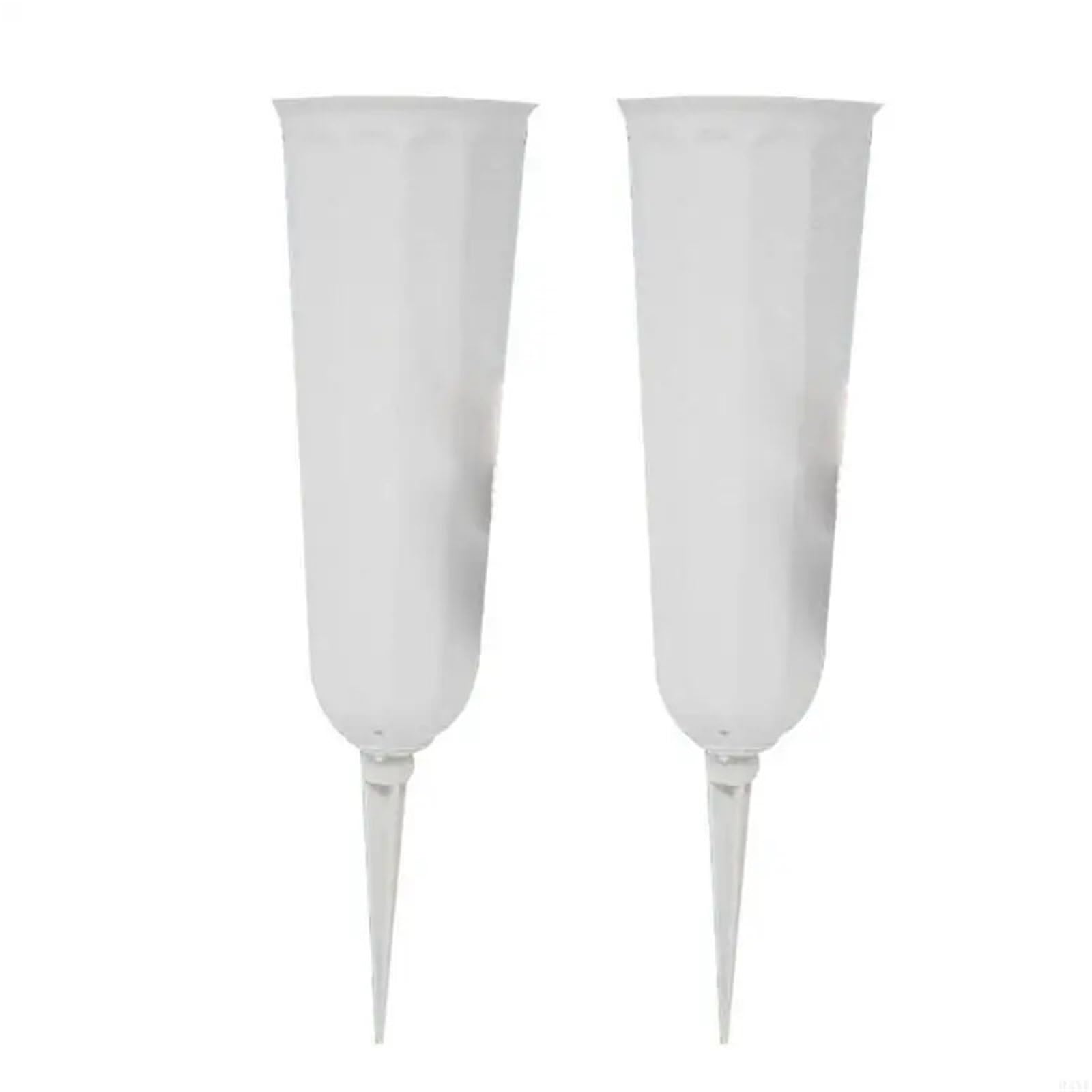 Grave Vase 2Pcs Outdoor Cemetery Vases For Flowers With Easy Ground Insertion For mourning