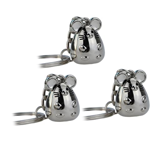 SUPVOX 3 Piezas Anillas Para Llaveros Colgante De Llavero Adorno Colgante Con Diseño De Rata Llaveros De Regalo Llavero De Rata Pequeño Regalo Animal