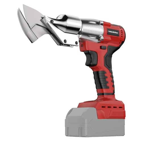Cordless Sheet Metal Cutter Brushless Compatible with Milwaukee 18v Battery(Tool Only) Metal Shears 360 Degree Pivoting Head for Cutting Stainless Sheet Metal Iron 221 Ft-Lbs Torque