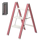 Dreistufige tragbare Klappleiter mit Werkzeug, multifunktionale Fischgräten-Treppe aus...
