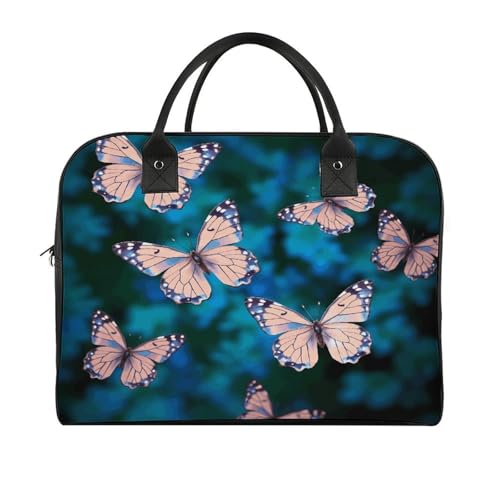Bolso bandolera de nylon con mariposas, gran capacidad miniatura 3