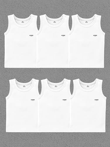 Image of Kidbee Boys & Girls Cotton Baniyan /Vest /Sando (Pack of 6)