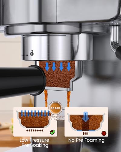 Espresso-Machine-20-Bar-Milk-Frother-Steam-Wand-60oz-18-Liters-Water-Tank-1350W-for-Home-Barista-Espresso-Latte-Macchiato-and-Cappuccino-Maker