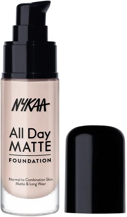 Full Coverage All Day Matte Long Wear Liquid Foundation For Normal To Combination Skin - Ivory 01 (30ml)