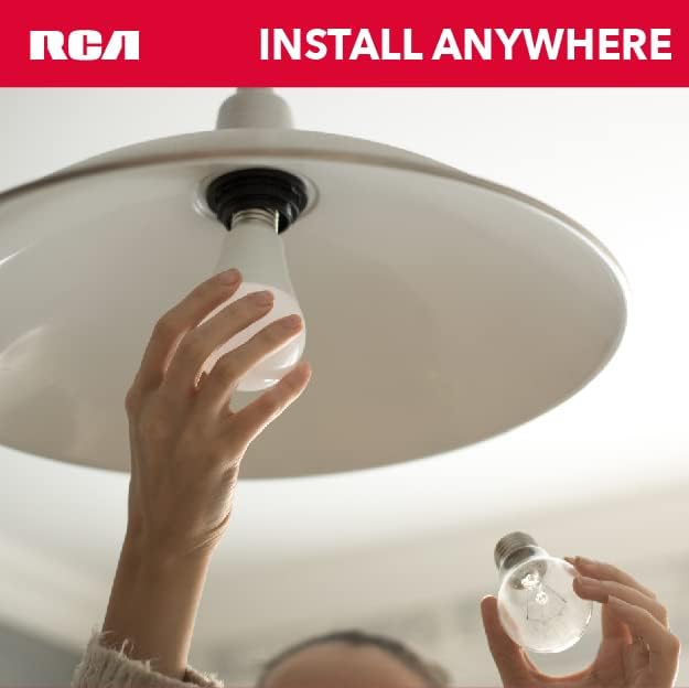 Miniatura 6 de RCA Bombillas inteligentes, bombilla LED WiFi, luces LED regulables, 800 lúmenes 10 W (60 W EQ A19), compatible con Alexa y Google, control desde