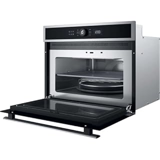 Whirlpool WMW47HMXI Forno a Microonde da Incasso Combinato con Grill, 40 Litri, 900 Watt, 60 cm, Funzione Crisp, Tecnologia 6° Senso, JetDefrost 3D, colore Nero e Acciaio Inox