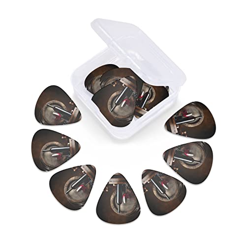 Ensemble de 12 médiators de guitare en verre de bouteille de vin rouge pour guitare acoustique, guitare électrique… - Les Beatles, Paul McCartney, John Lennon, RIngo Starr, George Harrison Ensemble de 12 médiators de guitare en verre de bouteille de vin rouge pour guitare acoustique, guitare électrique… – Image 7