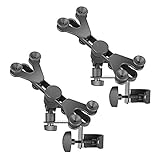 Neewer 2-Pack Extendable Tablet Holders with Music Microphone Stand Clamp, 360 Degree Swivel and 6-11 inches Adjustable for Apple iPad Mini Air Pro Google Nexus Samsung Galaxy